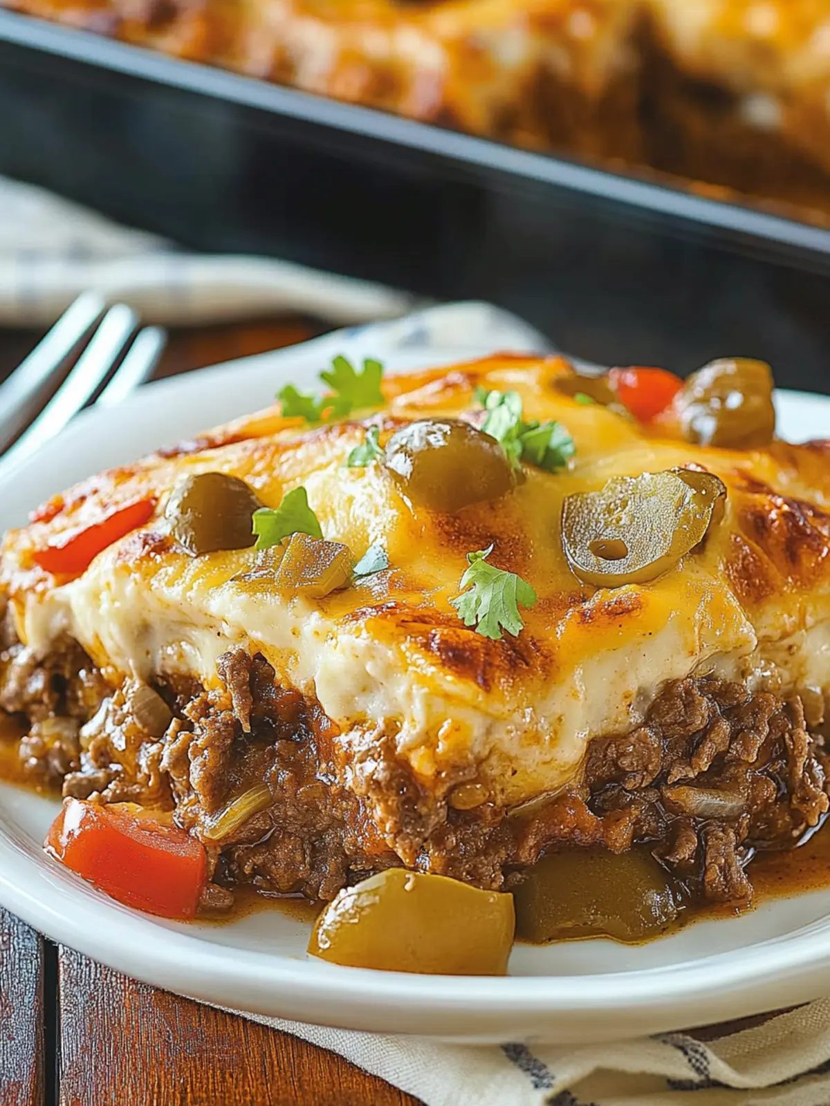 Southern Five Layer Beef Casserole