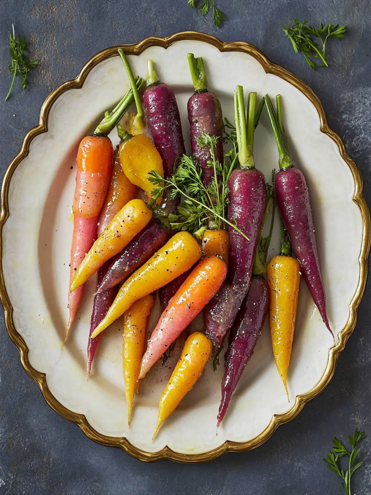Butter-Glazed Rainbow Carrots