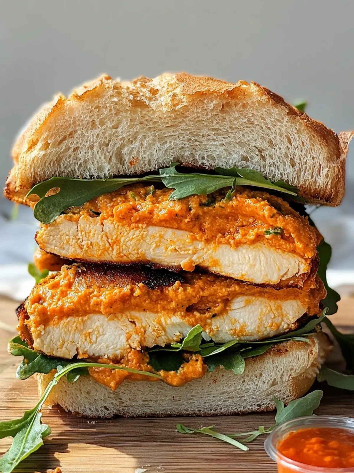 Crunchy Chicken Romesco Sandwich