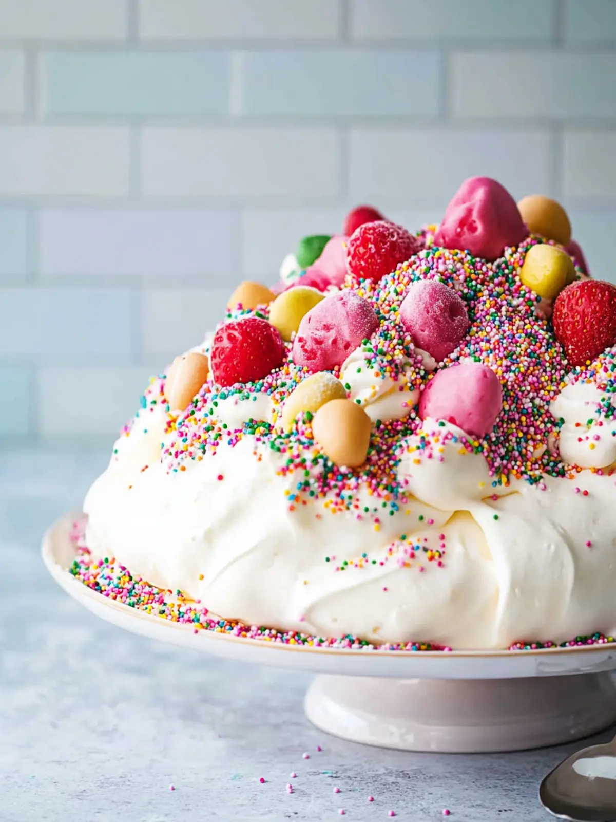 Fairy Bread Pavlova