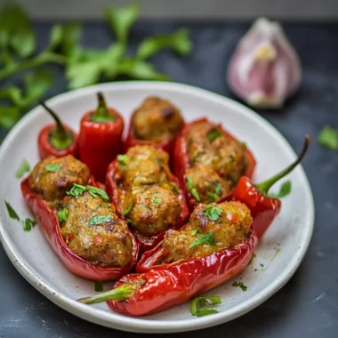 Lamb Stuffed Piquillo Peppers