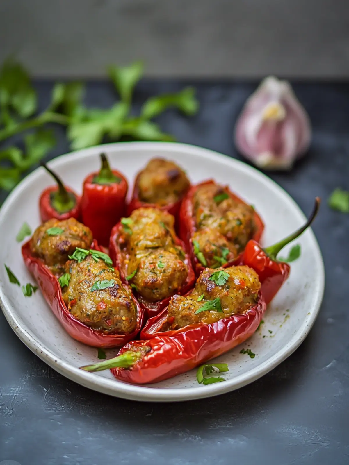 Lamb Stuffed Piquillo Peppers