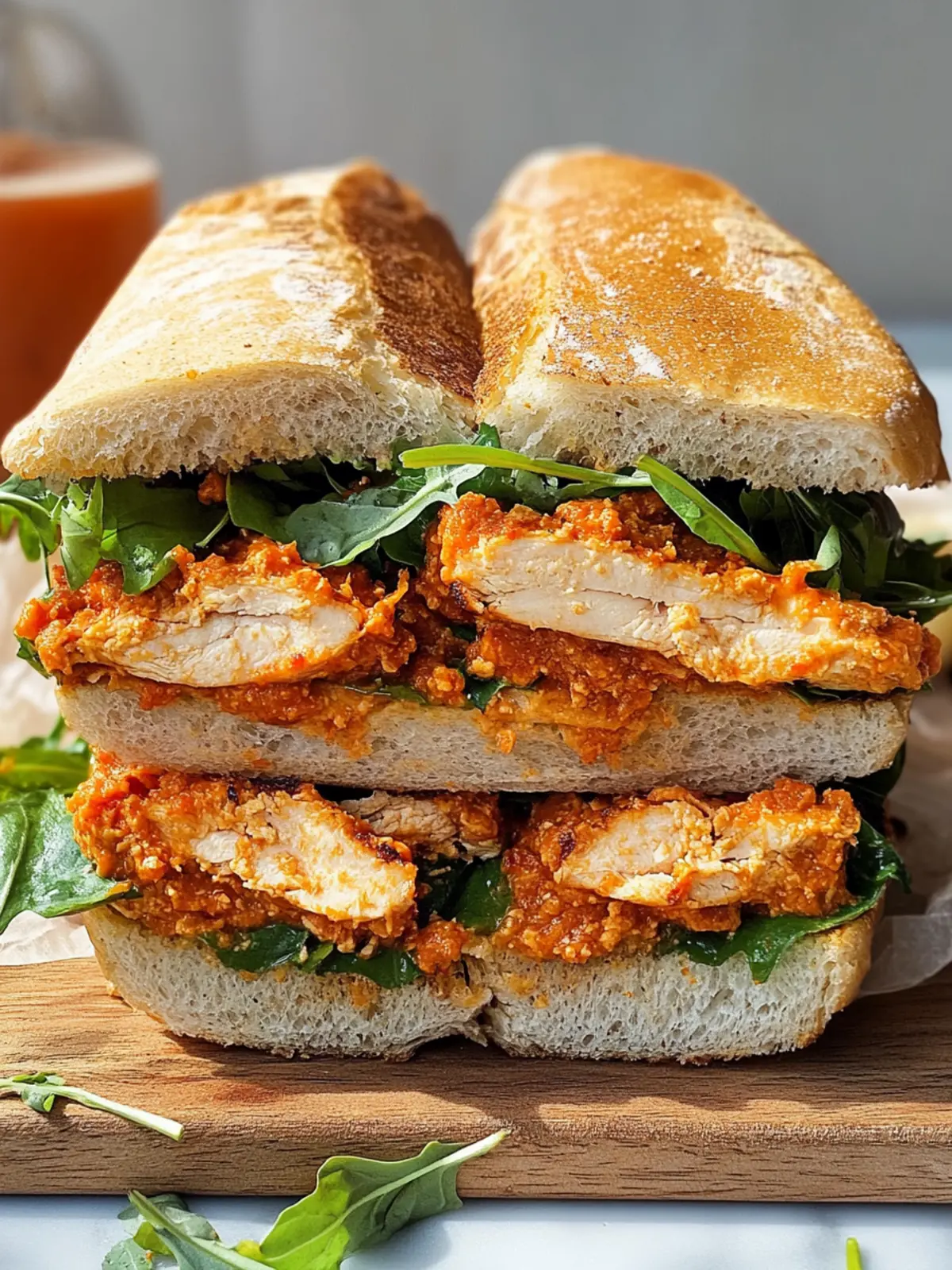 Crunchy Chicken Romesco Sandwich