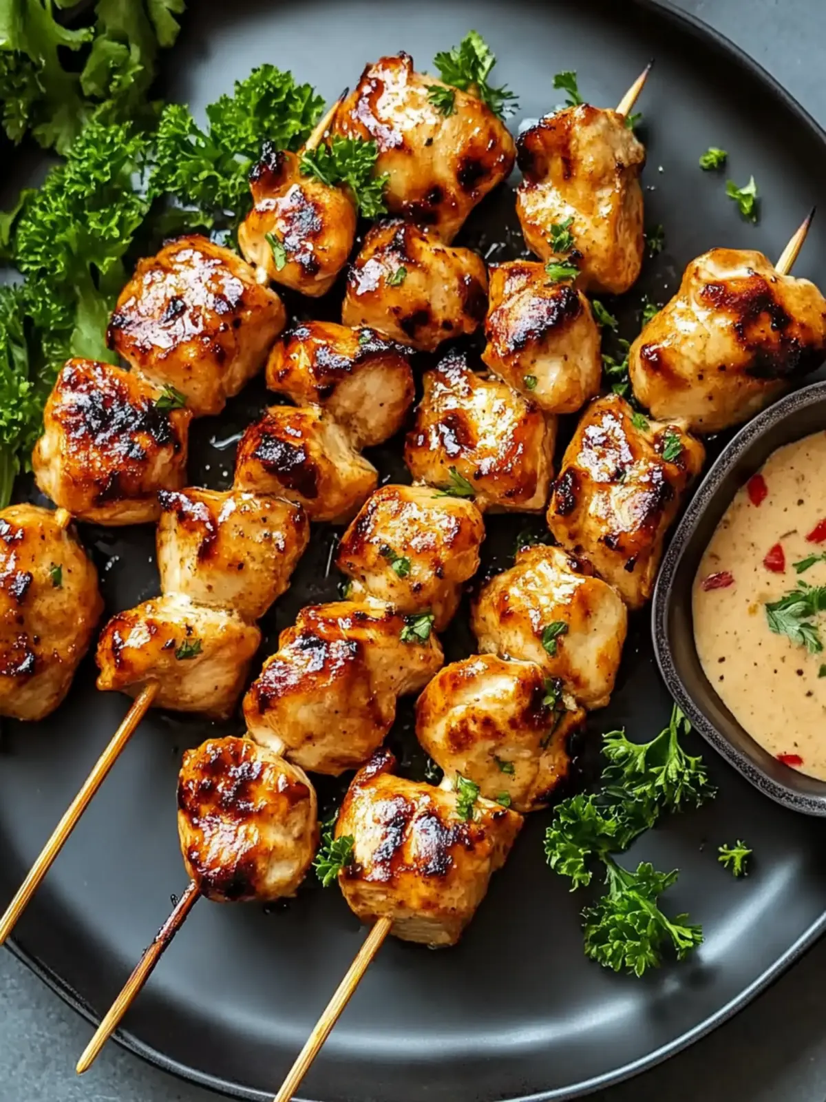 Bang Bang Chicken Skewers