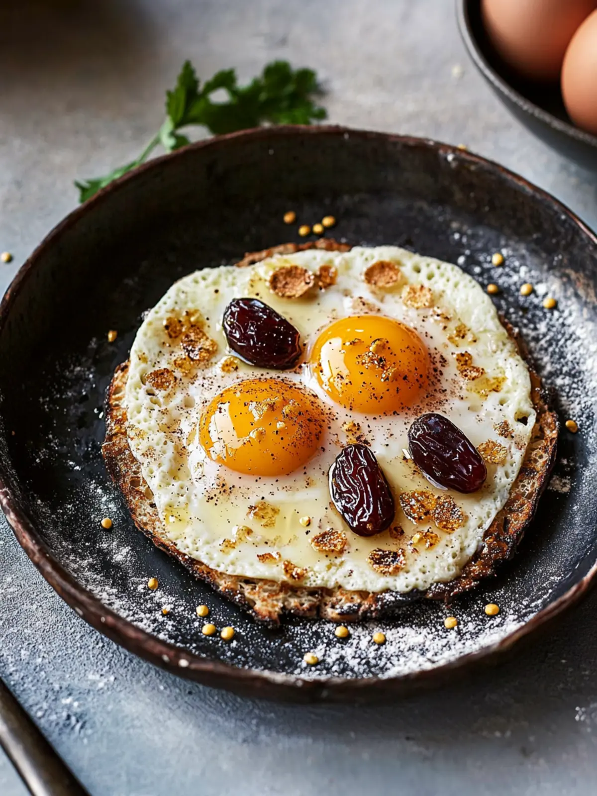 Gheysava (Eggs With Dates and Cinnamon)