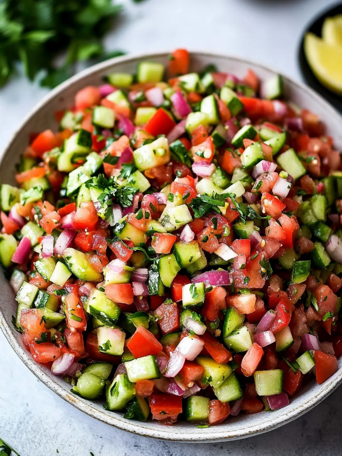 Persian Shirazi Salad
