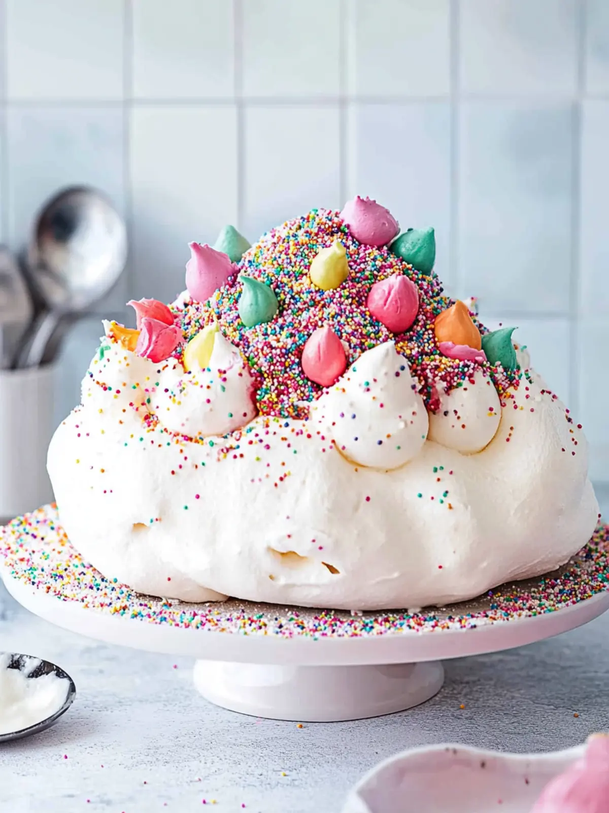 Fairy Bread Pavlova