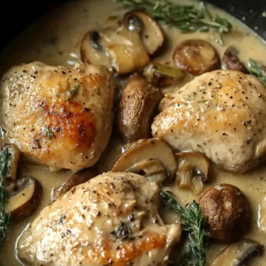 Chicken Dijon With Mushrooms