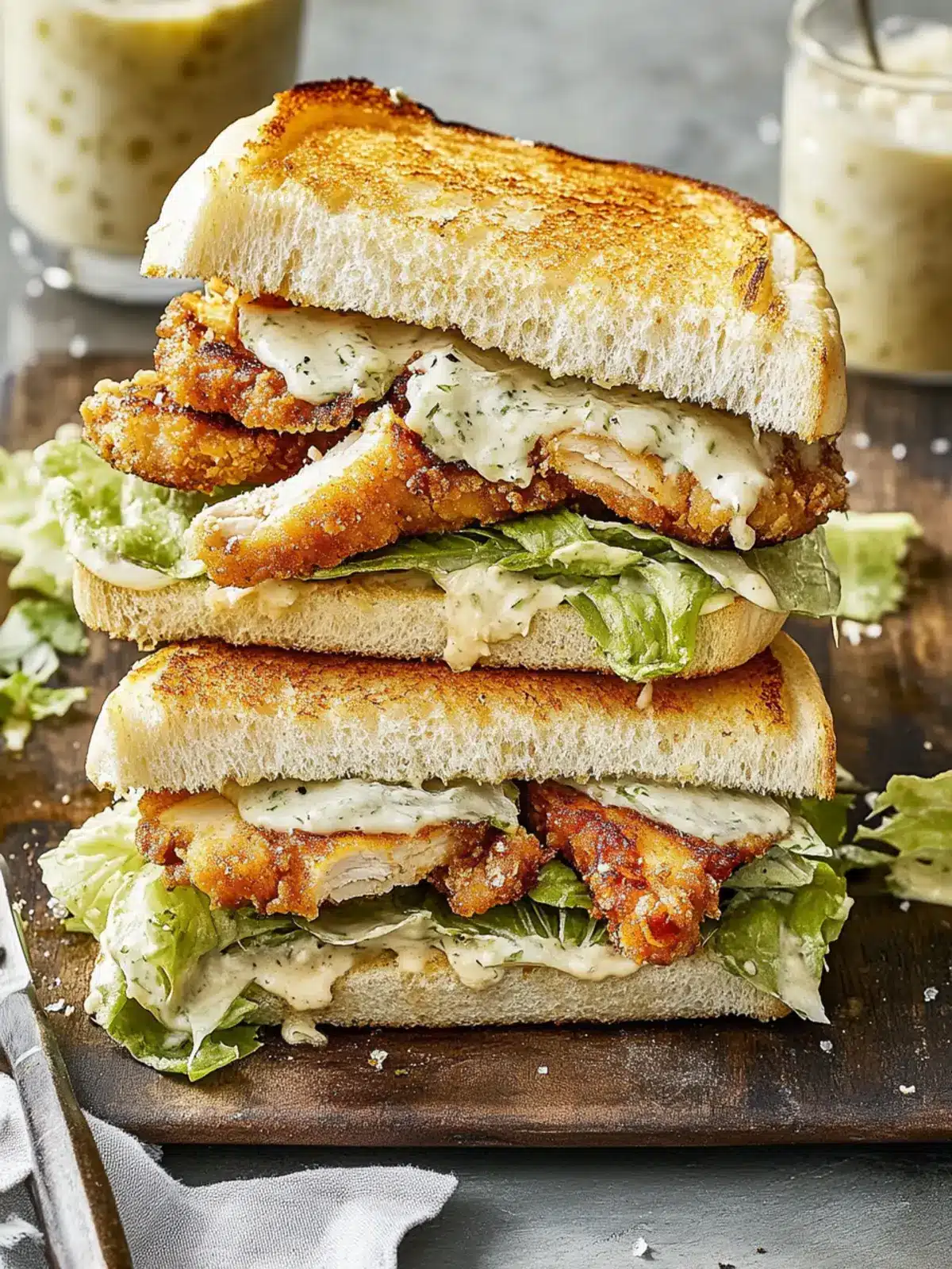 Crispy Chicken Caesar Sandwiches That Beat Fast Food Anytime 5 Chicken Caesar Sandwiches