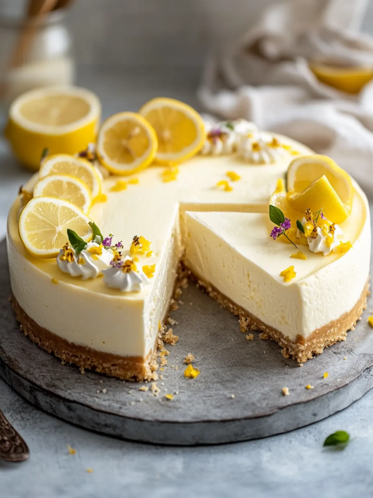 Irresistible No-Bake Lemon Cheesecake for Sweet Bliss 2 No-bake Lemon Cheesecake