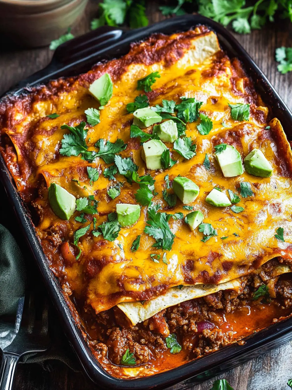 Beef Enchilada Casserole