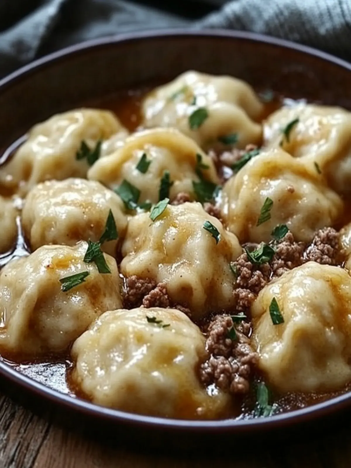 Ground Beef and Dumplings : Perfect
