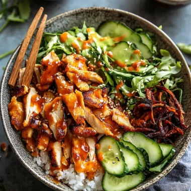 Spicy Chicken Yum Yum Rice Bowls