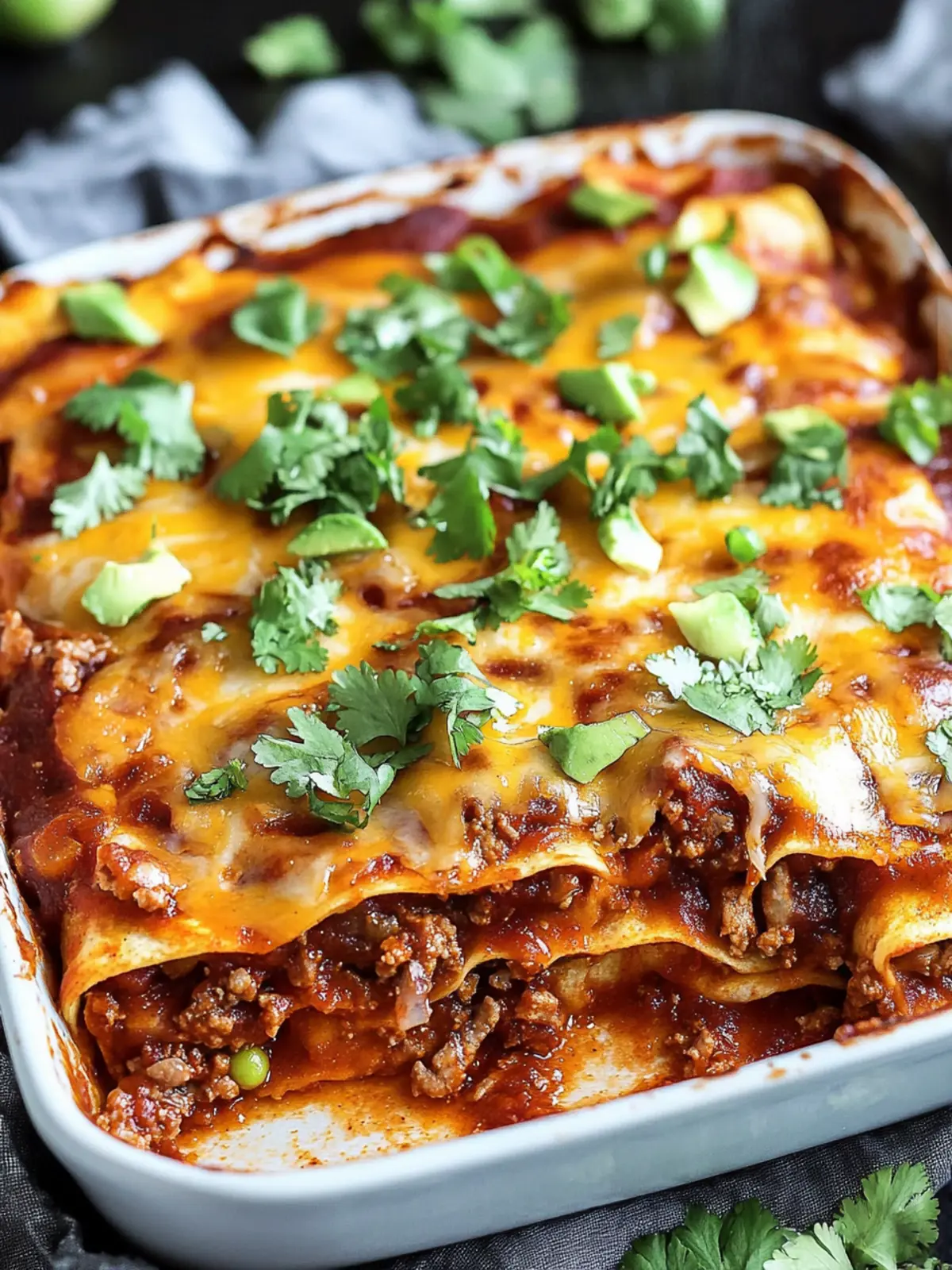 Beef Enchilada Casserole