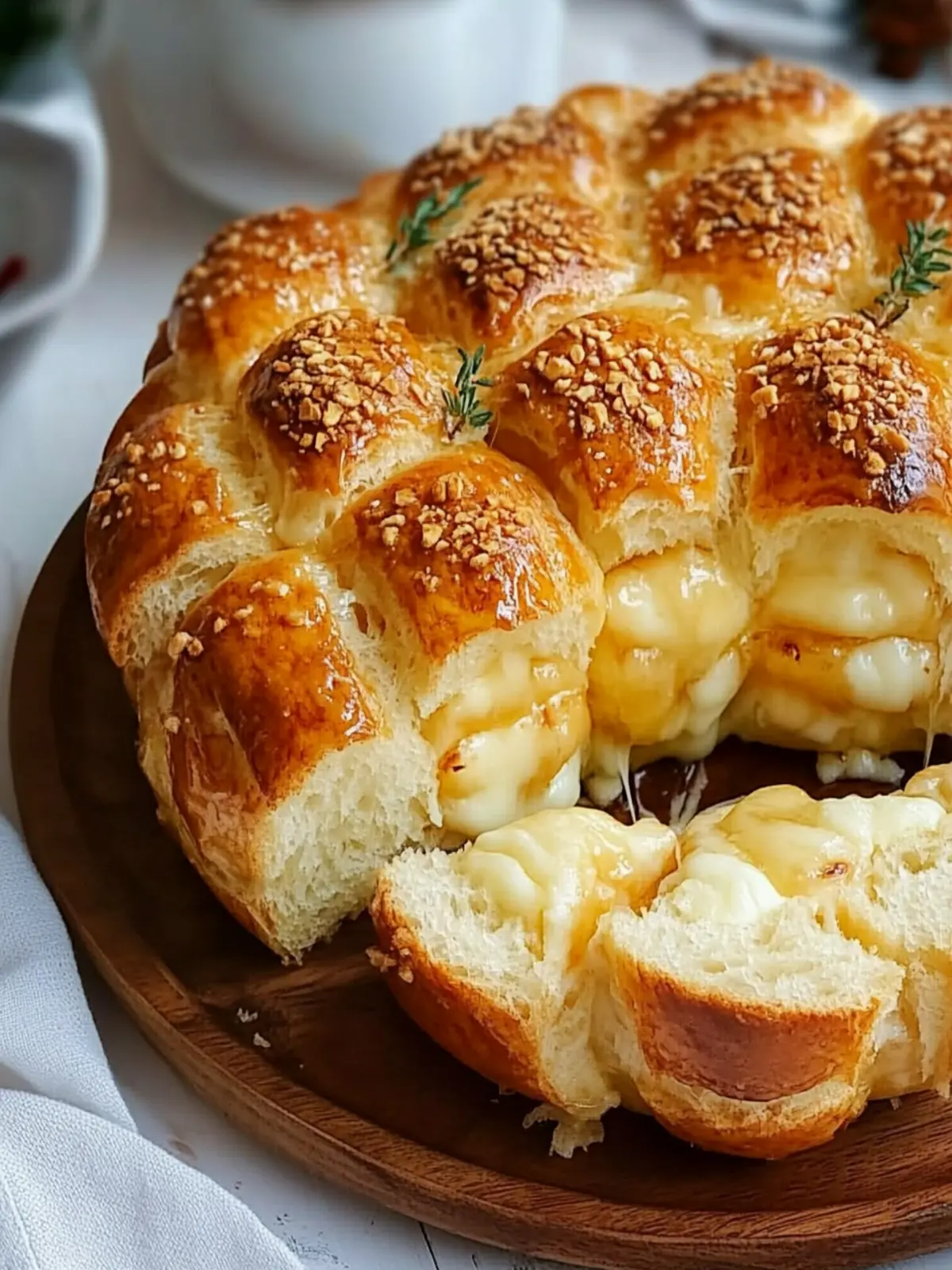 Honeycomb Bread Stuffed with Cheese