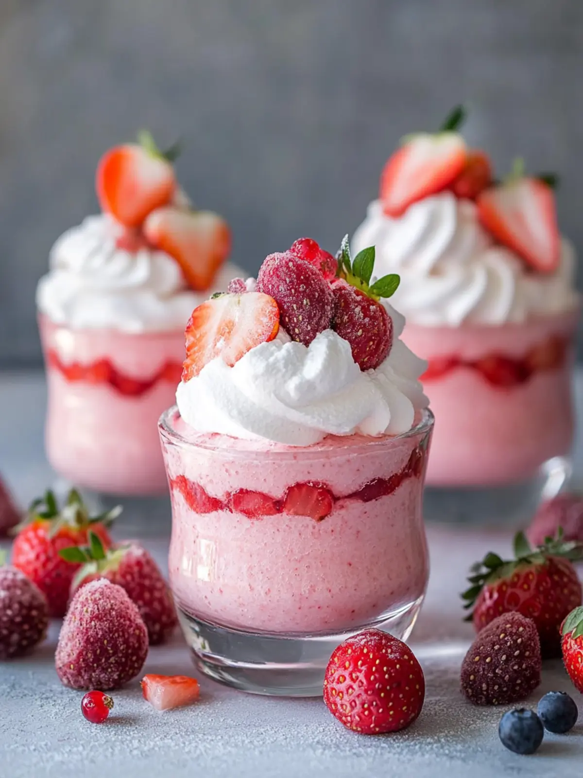 Fresh Strawberry Mousse
