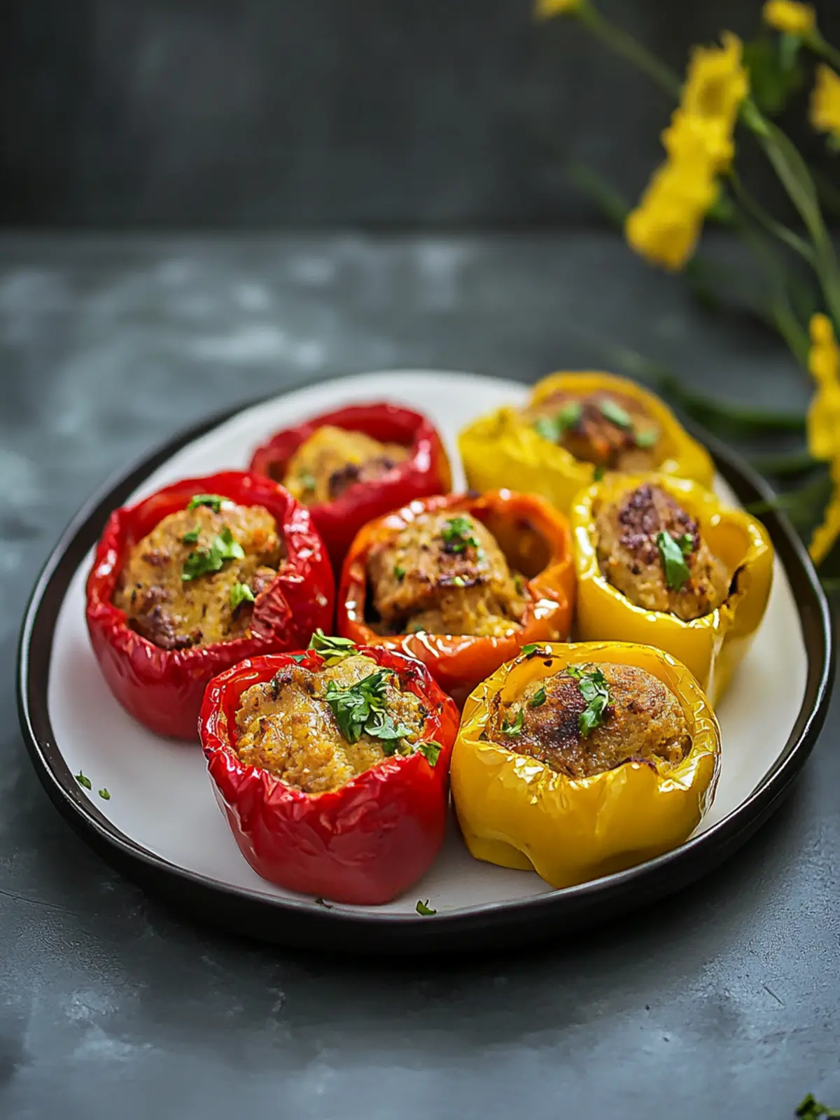 Lamb Stuffed Piquillo Peppers