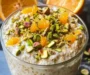 Pistachio Orange Blossom Overnight Oats for a Flavor Boost