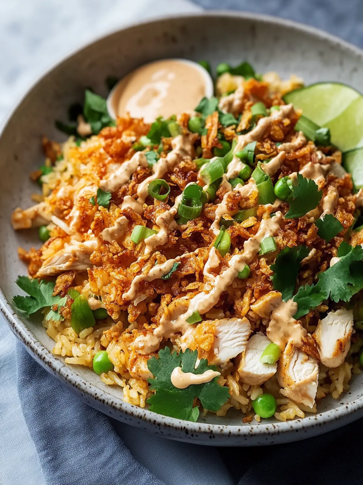 Chicken Crispy Rice Salad