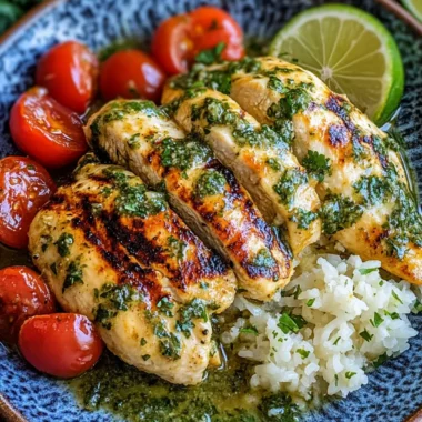 Grilled Salsa Verde Pepper Jack Chicken