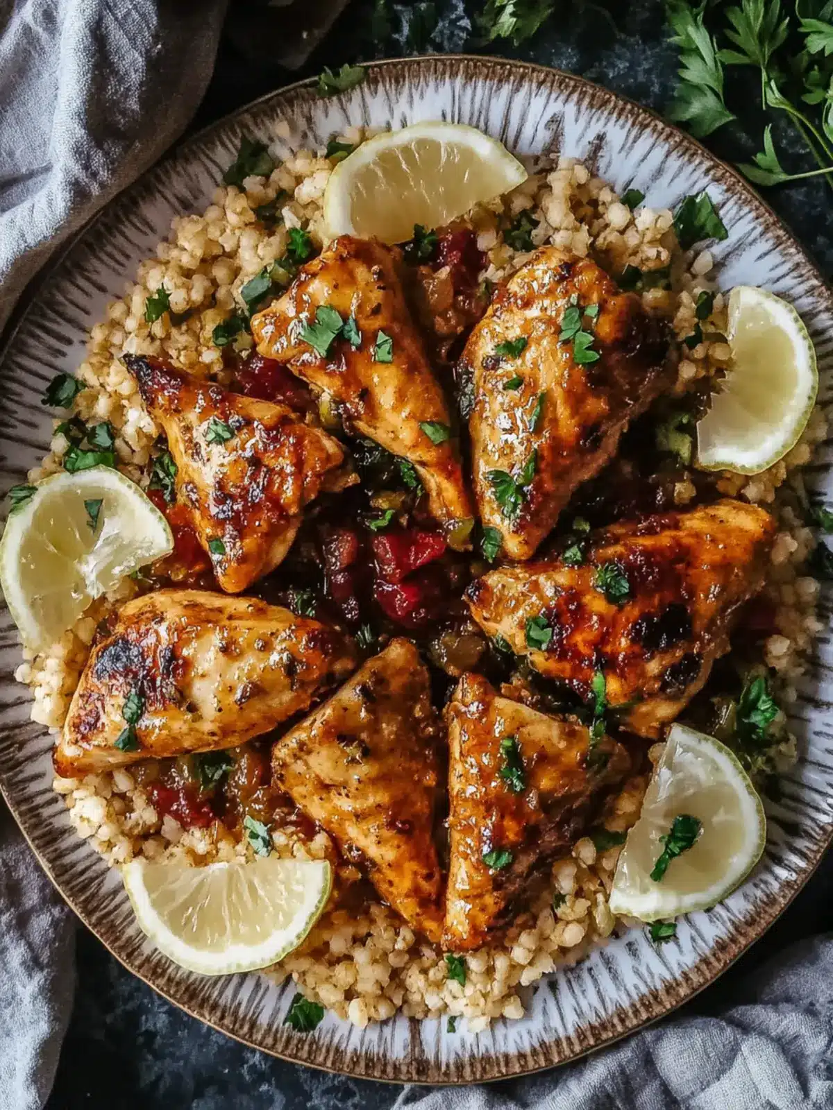 Moroccan Spiced Chicken Briouats