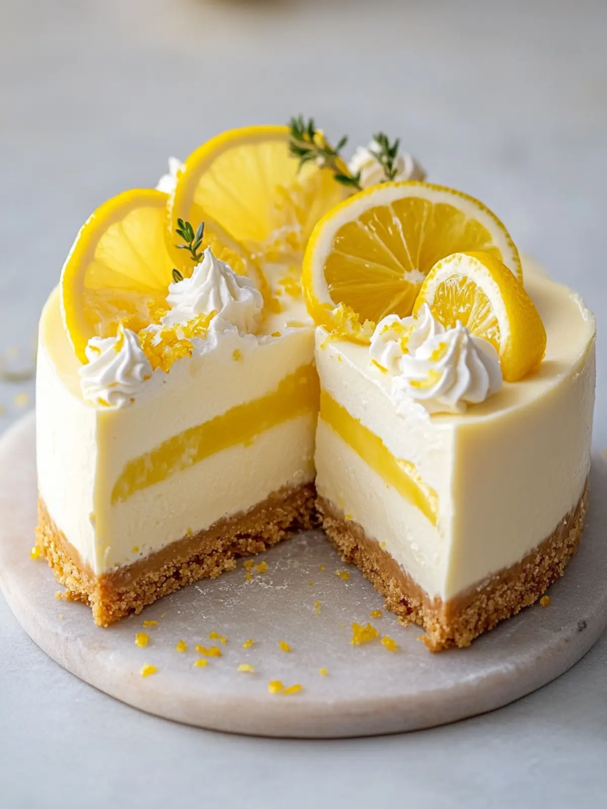 Irresistible No-Bake Lemon Cheesecake for Sweet Bliss 4 No-bake Lemon Cheesecake