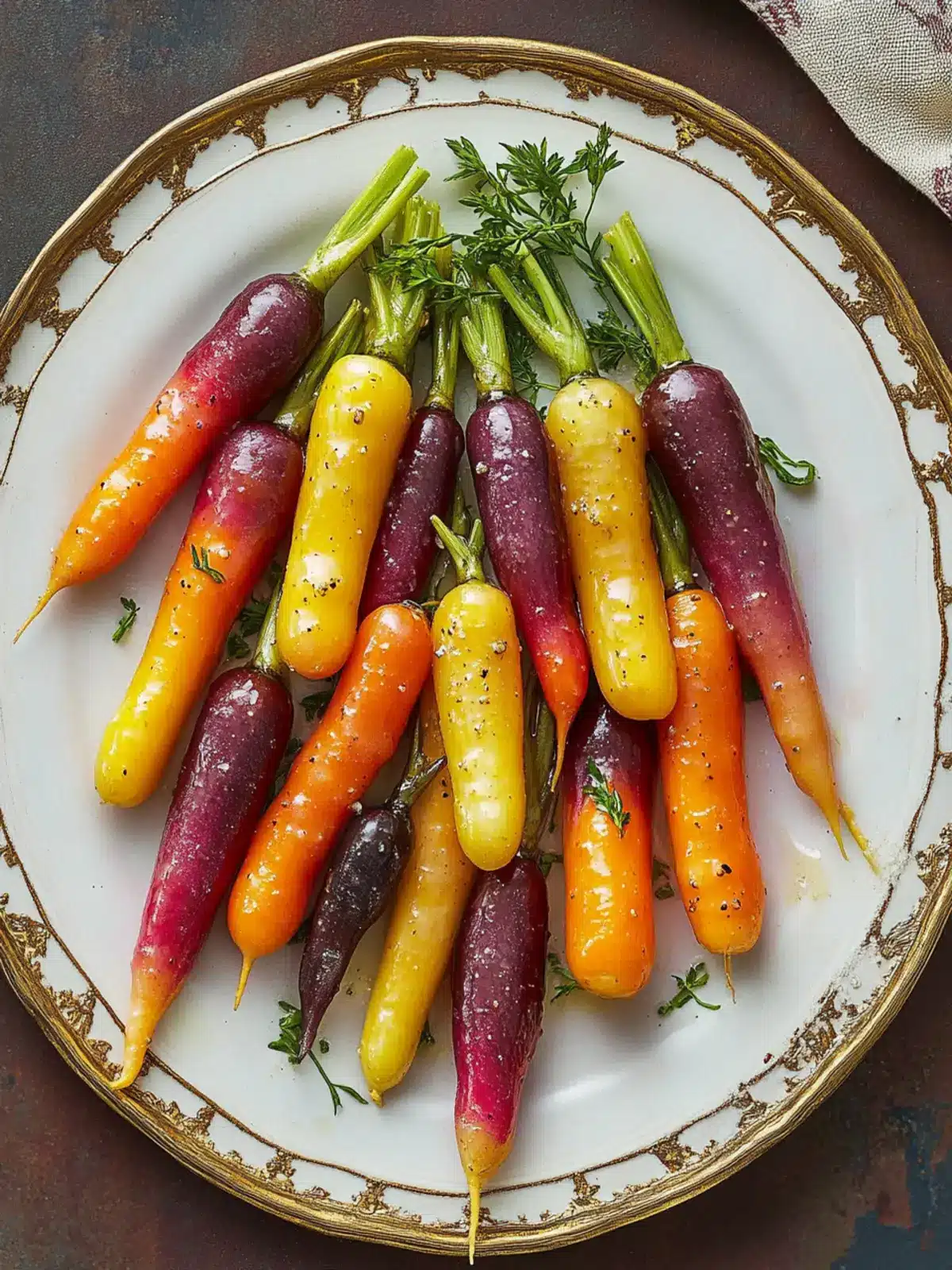 Butter-Glazed Rainbow Carrots