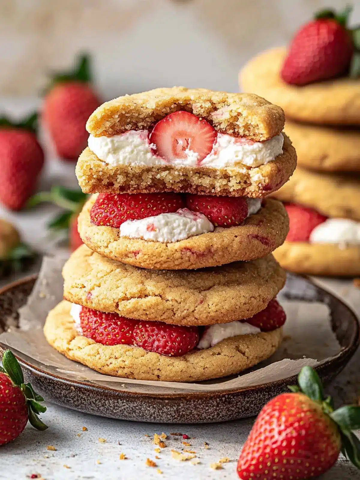 Strawberry Cheesecake Cookies
