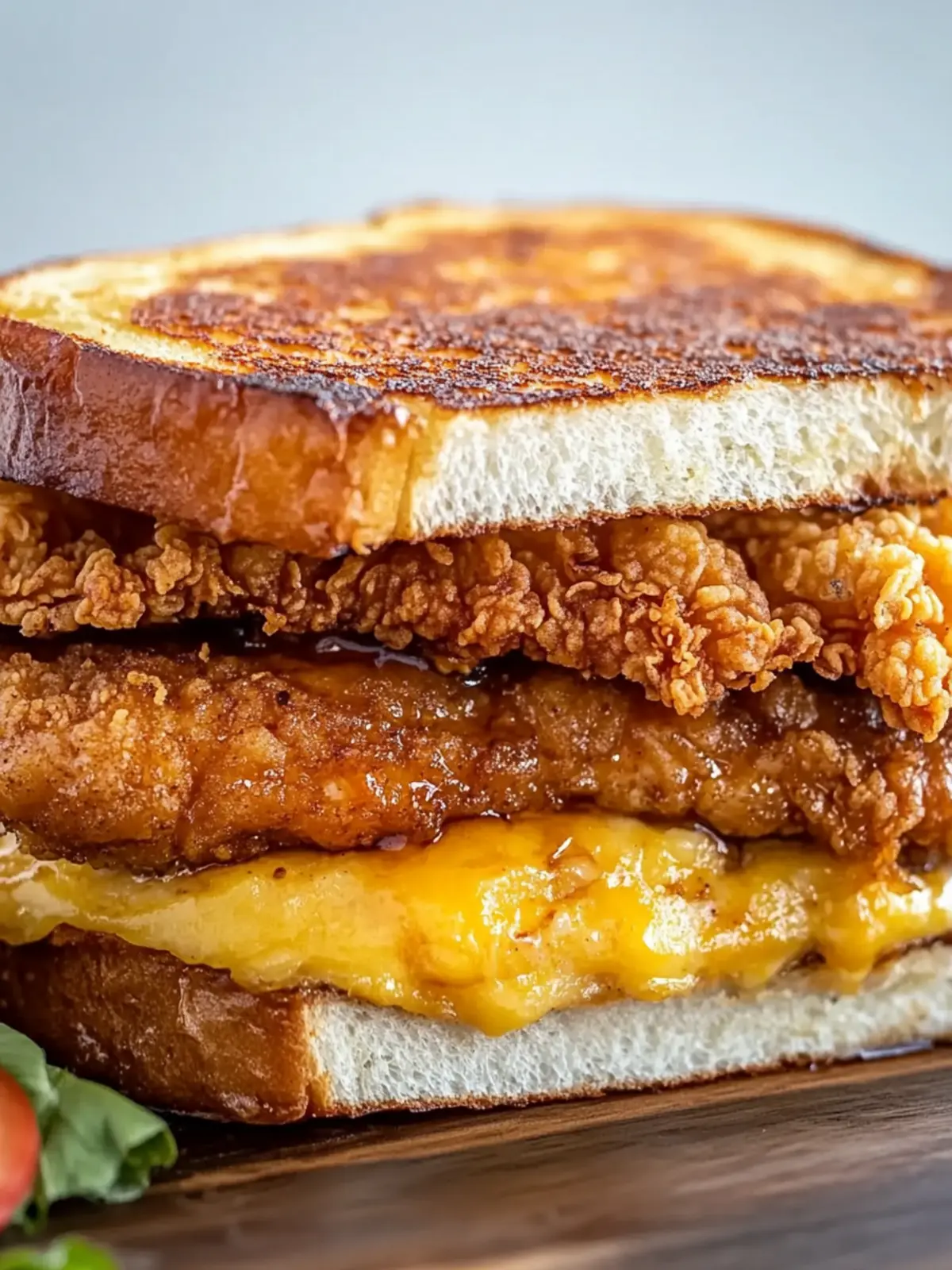 French Toast Fried Chicken Sandwich