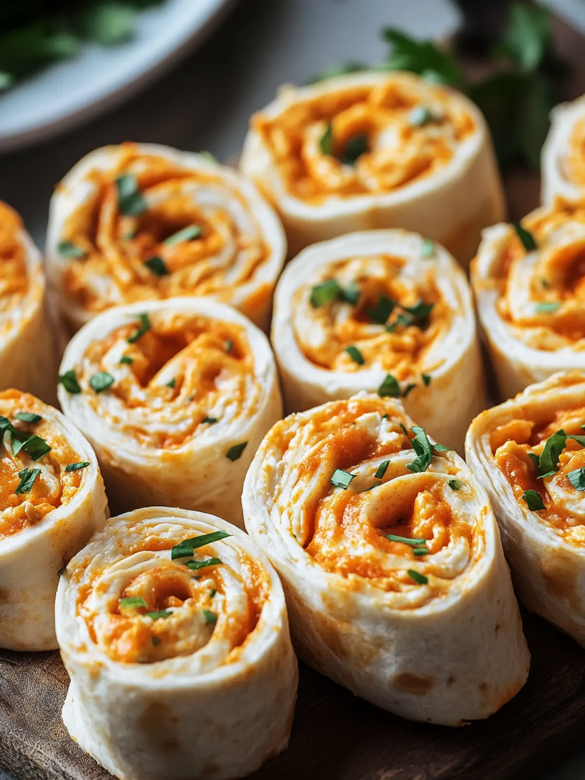 Buffalo Chicken Pinwheels
