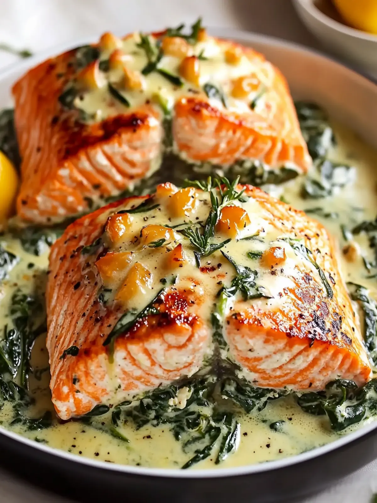 Delicious Spinach Stuffed Salmon: A Creamy Weeknight Winner 2 Spinach Stuffed Salmon