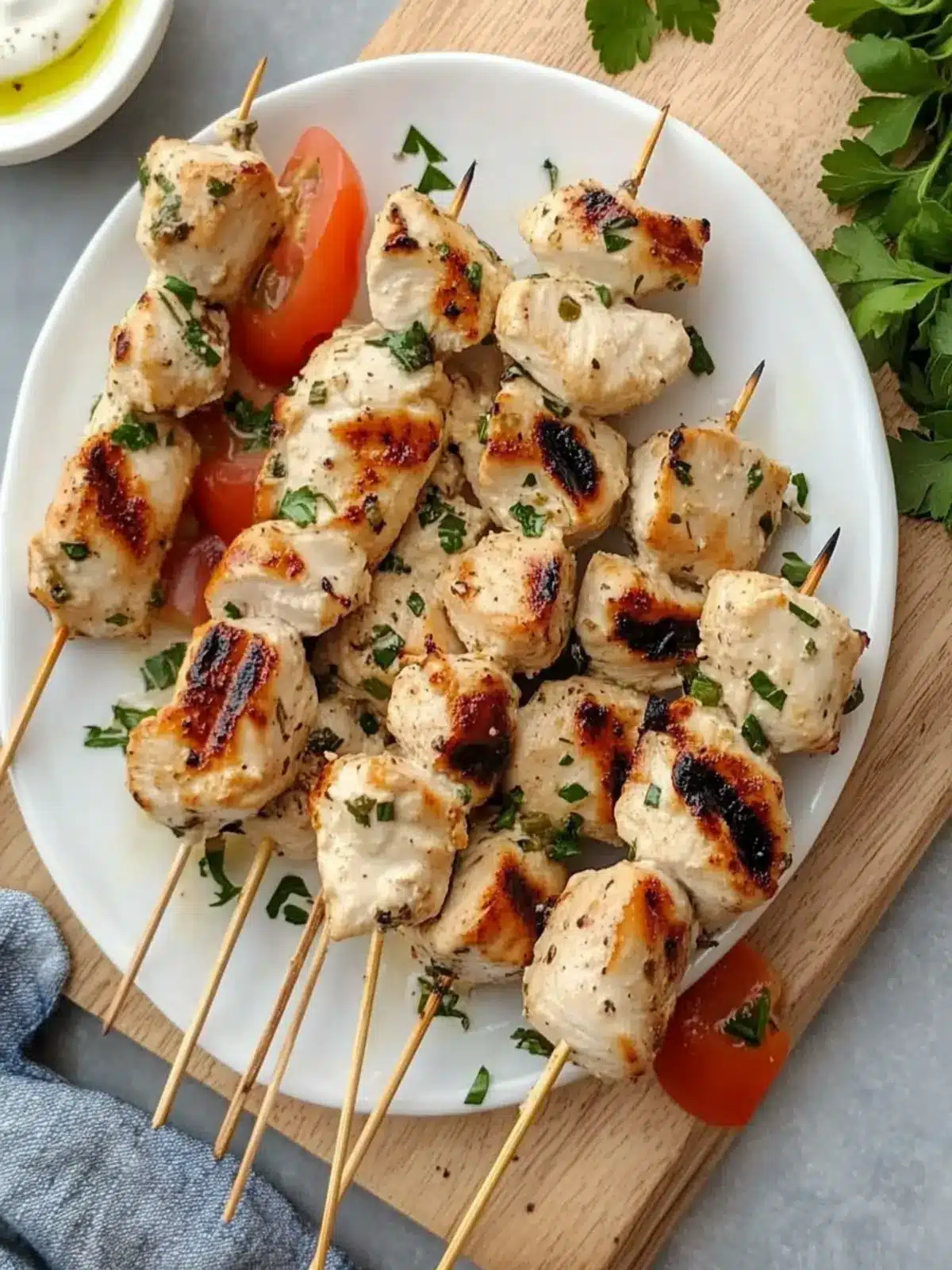 Jam-Packed Chicken Souvlaki Kebabs with Creamy Tzatziki 2 Chicken Souvlaki Kebabs