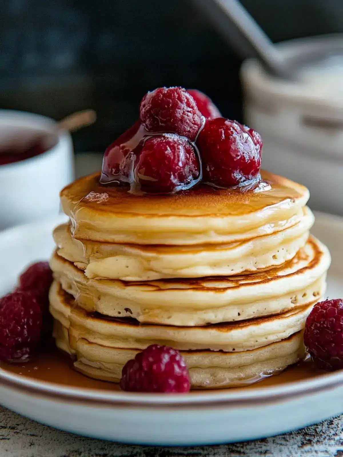 Fluffy Sourdough Pancakes