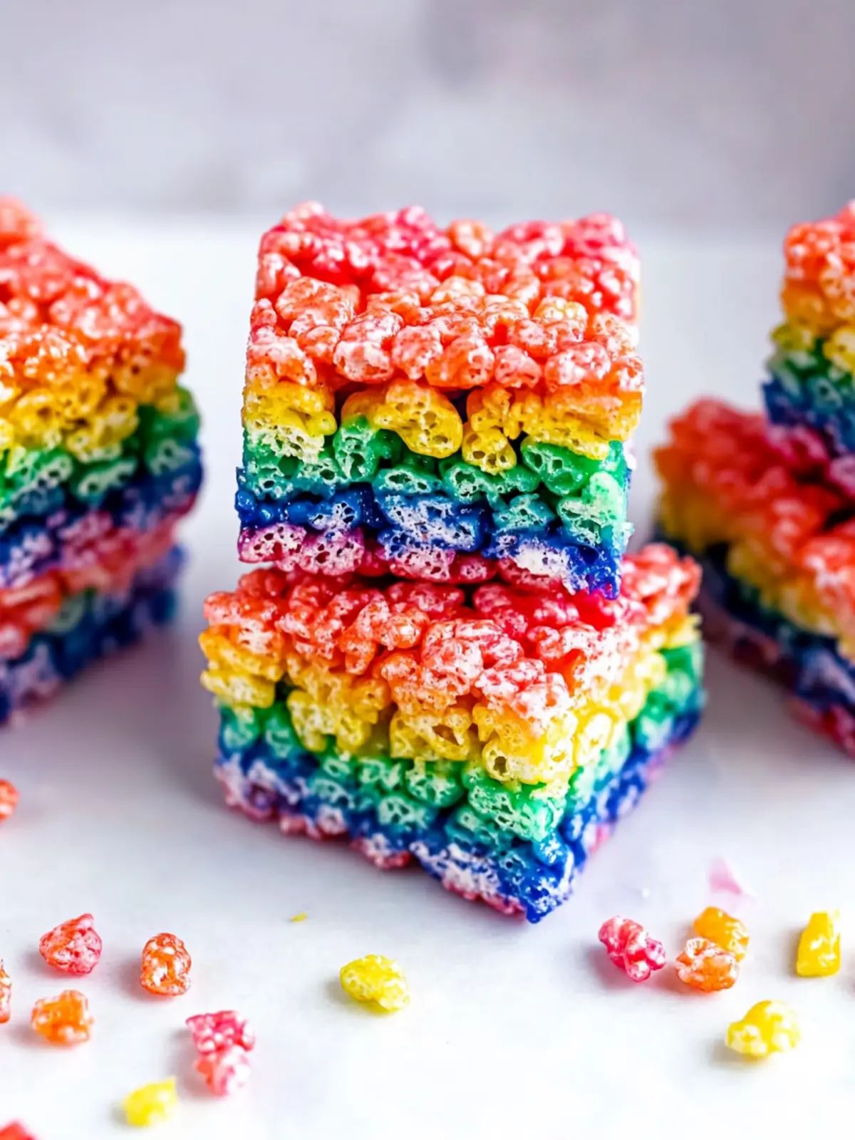 Rainbow Rice Krispie Treats