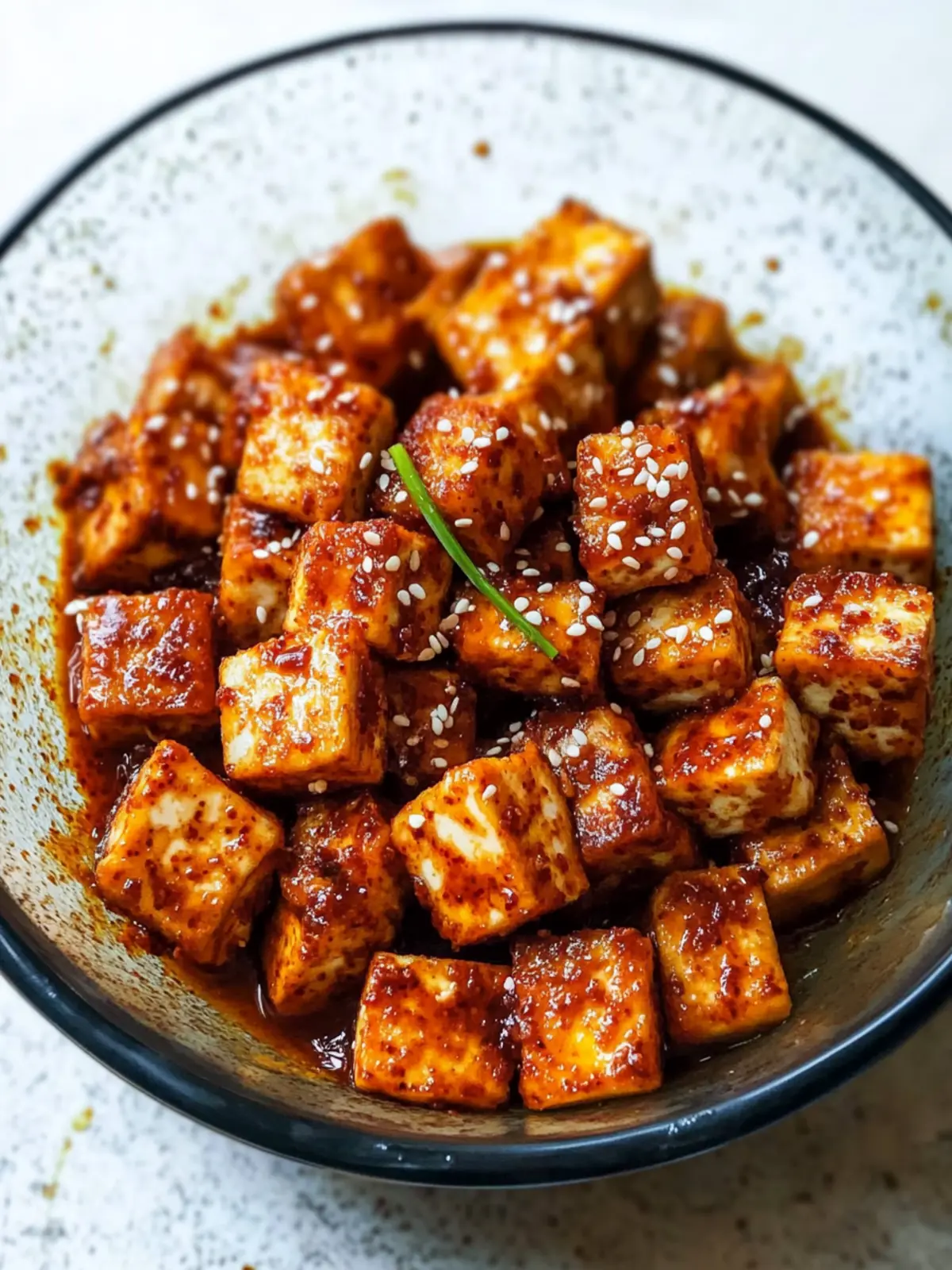 Crispy Gochujang Korean Tofu