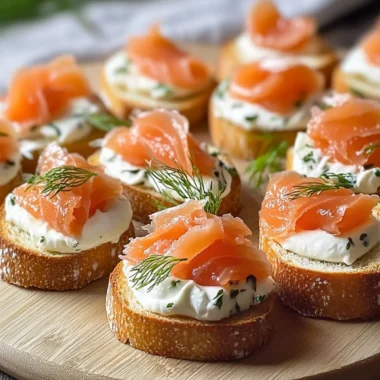 Smoked Salmon Crostini