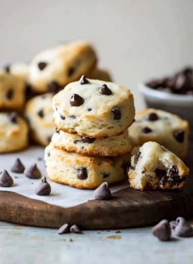 Cream Cheese Chocolate Chip Biscuits