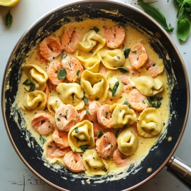Creamy Salmon Tortellini