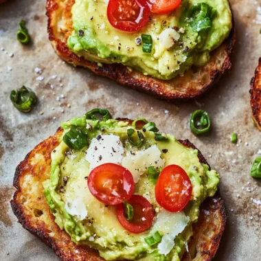 Spicy Smashed Avocado Hash Brown Toasts