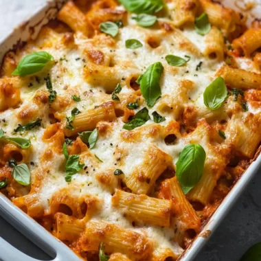 Spicy Vodka Pasta Bake