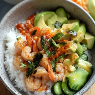 Spicy Shrimp Crispy Rice Bowl