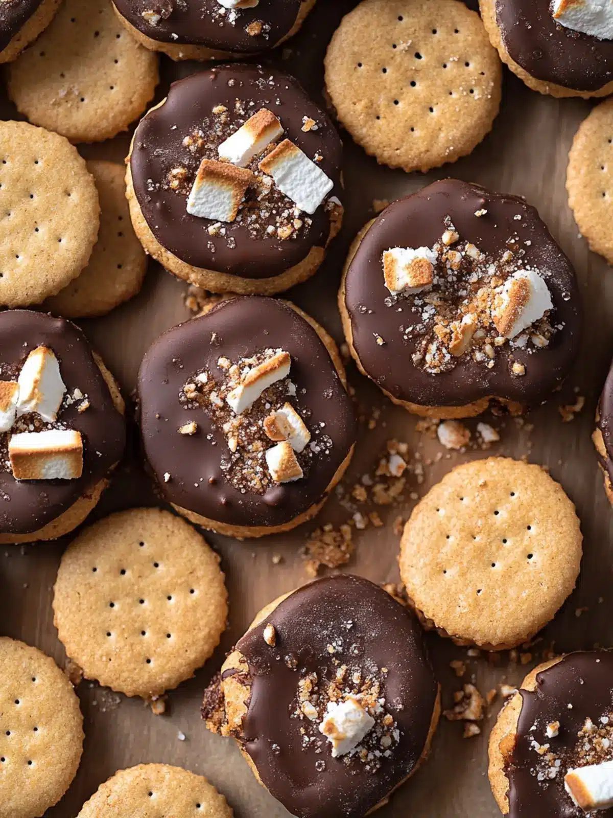 S’mores Cracker Cookies: Easy Sweet Treats to Impress Your Friends 2 S’mores Cracker Cookies