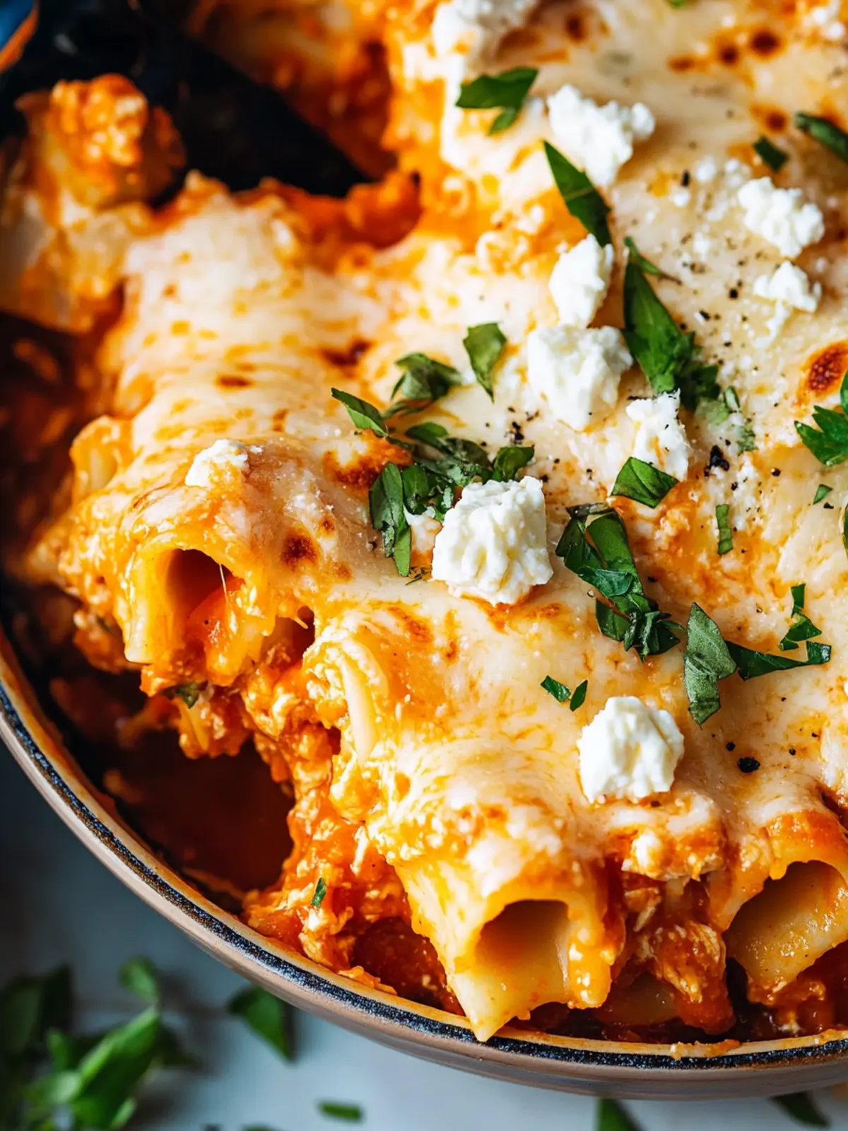 Buffalo Chicken Lasagna Roll Ups