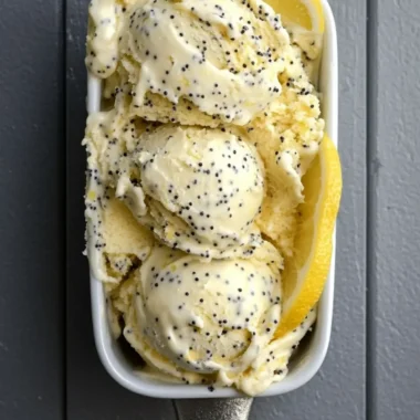 Lemon Poppy Seed Cake Ice Cream