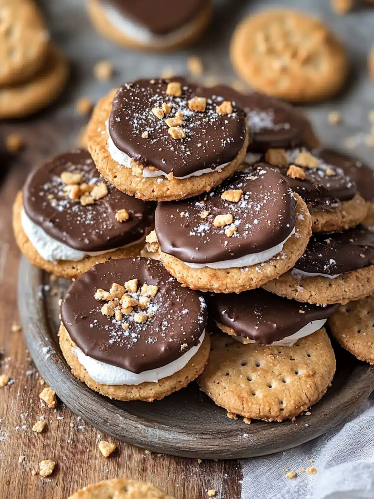 S’mores Cracker Cookies: Easy Sweet Treats to Impress Your Friends 5 S’mores Cracker Cookies
