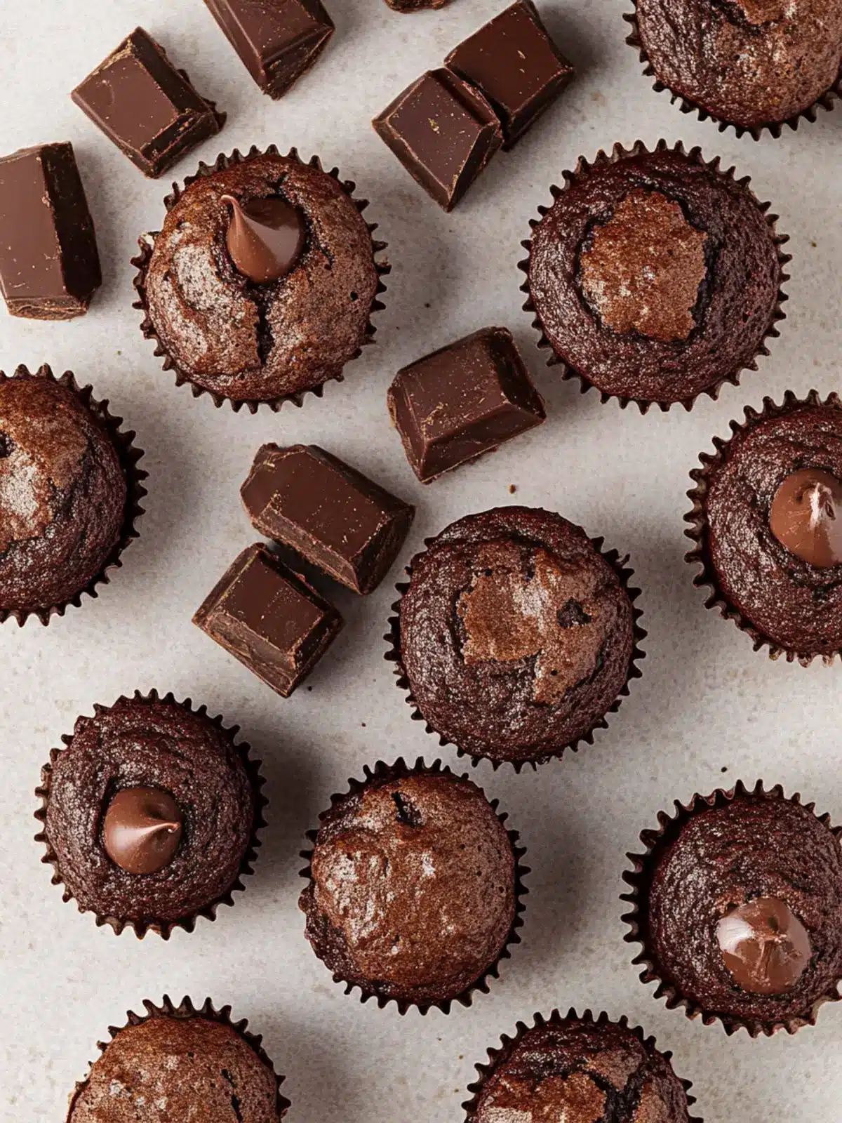 Healthy Chocolate Mini Muffins