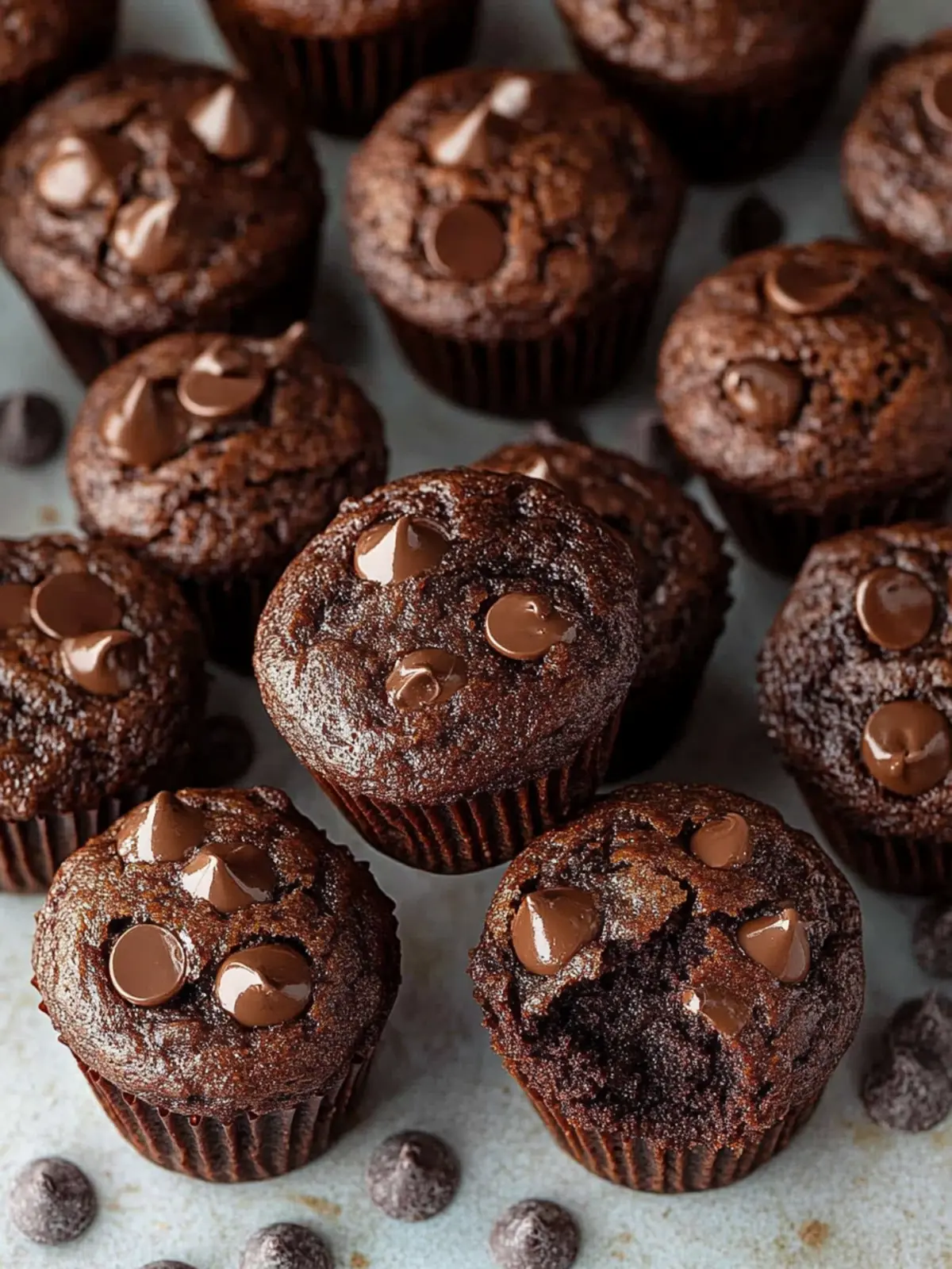 Healthy Chocolate Mini Muffins