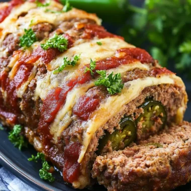 Jalapeno Popper Stuffed Meatloaf