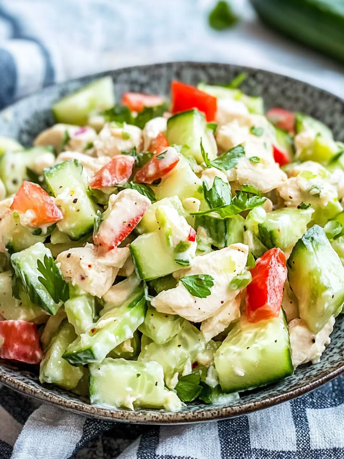 Chill Out with This Easy Cold Cucumber Chicken Salad Recipe 2 Cold Cucumber Chicken Salad