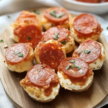 Pepperoni Cream Cheese Bites